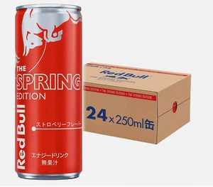 Red Bull Energy Drink Spring Limited Edition STRAWBERRY flavor 250ml x 24 NEW - Imagen 1 de 1