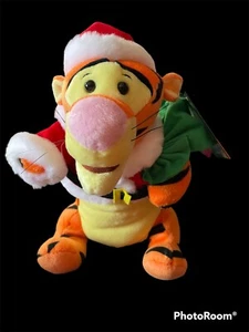 Disney Pooh’s Tigger Santa Musical rocking plush figure Animated VTG 2000 Telco - Picture 1 of 3