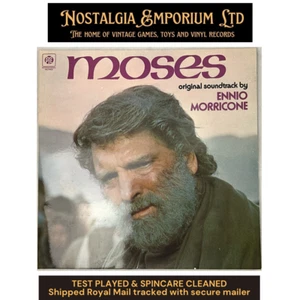 Vintage Ennio Morricone Moses Original Soundtrack Vinyl UK 1974 Pye 1st Press - Picture 1 of 8