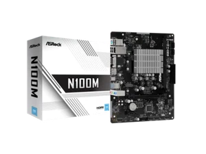 ASRock N100M Micro ATX (280) Motherboards - Intel, 1 DDR4 DIMM, 2 SATA3, 1 M.2 - Picture 1 of 3