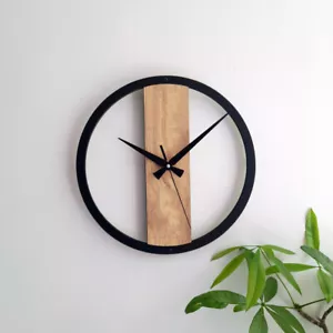 Wooden Wall Clocks,Wall Decor for Living Room,Bedroom,Kitchen ,Home,Office,Gift - Picture 1 of 10