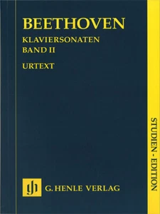 Study Score Beethoven Piano Sonatas Vol II Classical Solo Henle Urtext 7x10 Book - Picture 1 of 1