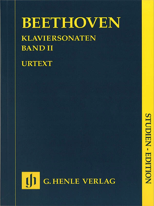 Study Score Beethoven Piano Sonatas Vol II Classical Solo Henle Urtext 7x10 Book - Image 1 of 1