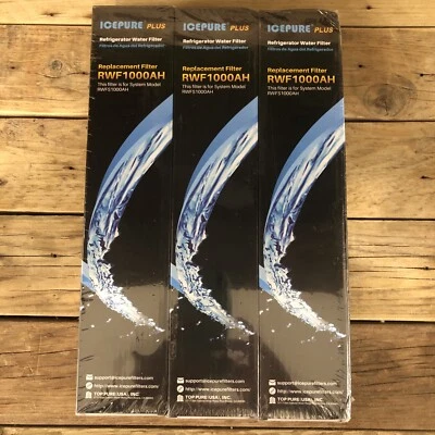 Icepure Plus RWF1000AH Repuesto Refrigerador Filtros de Agua Paquete de 3 Nuevos Foto 1 de 3