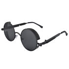 Men's Round Sunglasses Polarized Steampunk HIP HOP Vintage Fashion Sunglasses