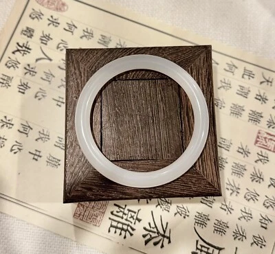 Brazalete Brazalete Calcedonia Blanco Natural 52,7 mm Foto 1 de 4