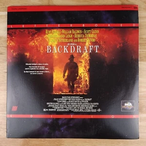 Backdraft Laserdisc LD Movie 2 Disc Letterbox Edition Robert DeNiro Kurt Russell - Picture 1 of 12