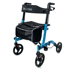 Rollator walker for Seniors Lightweight Foldable 8 inch Wheel 300lbs - Picture 1 of 7