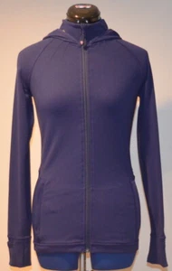 IVIVVA by LULULEMON Girl's Midweight Long Sleeve Full-zip Hoodie Navy size 14 - Picture 1 of 12