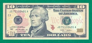 $10 2009 1 JC/A BLOCK (fw) PHILADELPHIA CU. P-2. - Picture 1 of 3