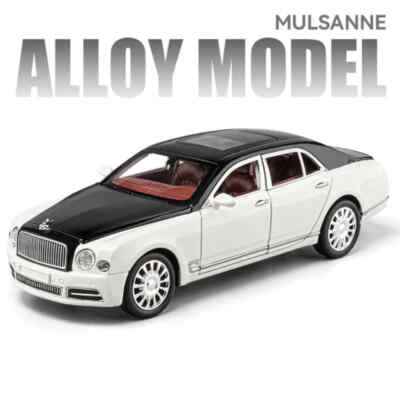 1:24 Bentley Mulsanne Alloy Luxy Car Model Diecast Toy Vehicles Sound  Light - Image 1 of 4