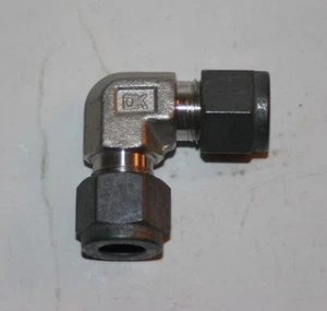 1/4" OD Tube Union Elbow Fitting 316ss DK-LOK DLZ-4-S - Picture 1 of 2