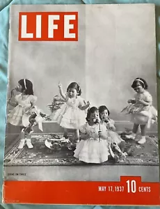 Life Magazine May 17, 1937 Dionne Quintuplets - Picture 1 of 4