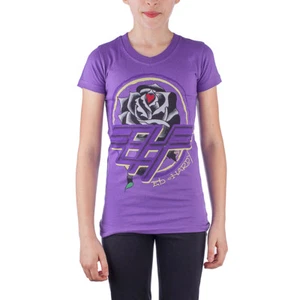 Ed Hardy Toddlers V-Neck Girls Tunic - Purple  - Picture 1 of 2