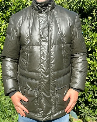 Chaqueta Piumino Larga Plumón de Ganso Belstaff Puffer Etiqueta Plateada Aniversario Talla L Foto 1 de 4