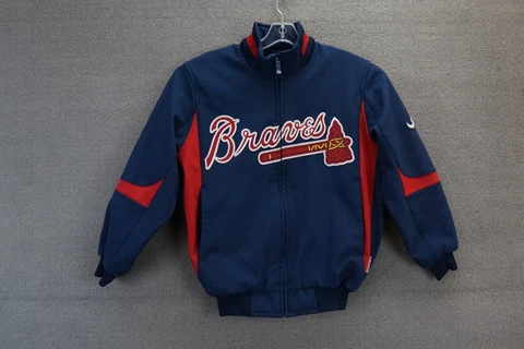 Vintage Atlanta Braves Jacket AUTHENTIC Majestic MLB Collection Therma Base S Cover