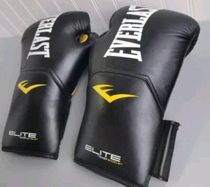 Everlast Elite Evershield Boxhandschuhe schwarz gelb Large - 14 Unzen - Bild 1 von 5