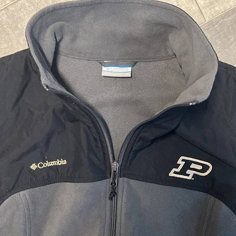 Women’s Columbia x Purdue University Fleece Jacket Gray-Black Hybrid XL Cover
