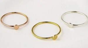 14k Gold Filled Ring, Circle Ring, Dainty Gold Ring, Minimalist Ring, Stacking - Picture 1 of 4