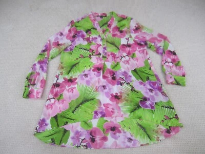 Zac & Rachel Dress Womens Large Multicolor Long Sleeve Button Up Casual Floral - Image 1 of 4