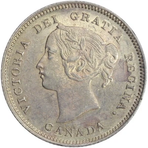 1901 Canada Victoria Silver 5 Cents - Looks UNC! - Picture 1 of 2