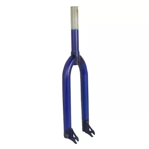 20" MX Steel Bicycle Fork 1- 1/8" Threadless Matte Translucent Navy Blue - Picture 1 of 1