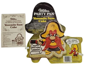 Wilton Yosemite Sam Party Pan Cake Pan Looney Tunes Personaje Hornear 1981 - Imagen 1 de 7