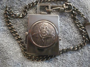 RARE VINTAGE 2003 SILVER-TONED "ZIPPO" POCKET WATCH with CHAIN (MODEL - PC21A) - Picture 1 of 6