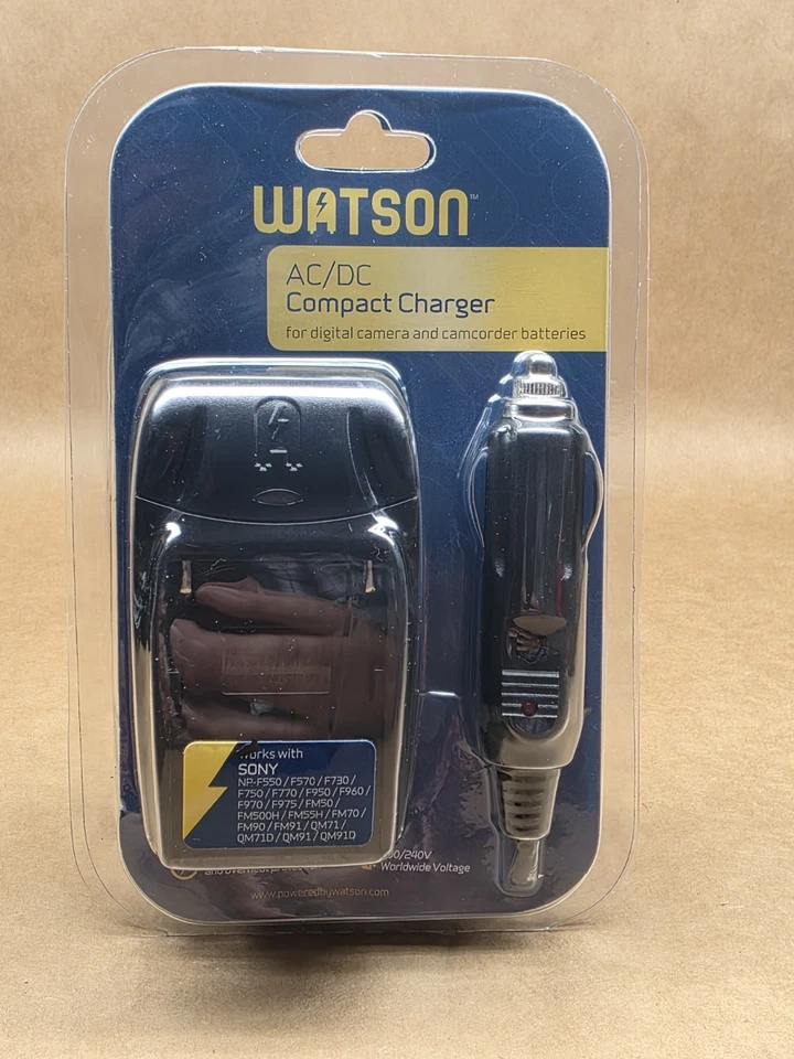 Cargador compacto Watson AC/DC para cámaras digitales y videocámaras C-4203 Foto 1 de 1