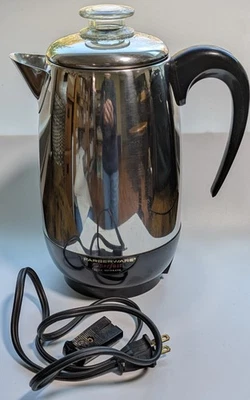 Vtg Farberware Superfast Fully Automatic Coffee Percolator # 138 Chrome 8 Cups - Image 1 of 4