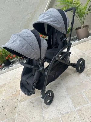 Carrinho duplo Contours Options Elite tandem cinza carbono ZT018-CRB1 - Imagem 1 de 3