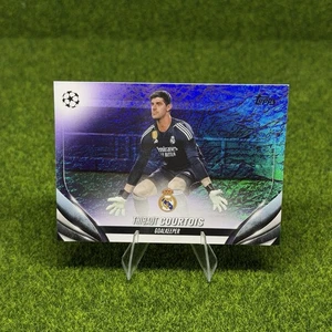2024 Topps UCC Thibaut Courtois Purple /15 Real Madrid - Picture 1 of 2