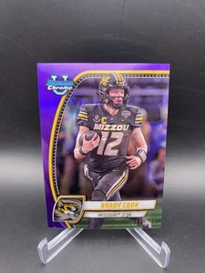 Bowman University 2024 cromo - Brady Cook #1 refractor púrpura/399 (RC) - Imagen 1 de 3