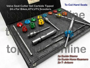 MODERN MOTORCYCLES,ATV,GENERATORS, HEADS VALVE SEAT CUTTER SET CARBIDE TIPPED - Picture 1 of 8