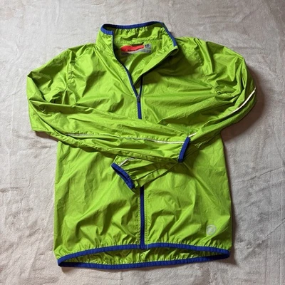 Novara Neon Green Reflective Cycling Windbreaker Jacket Women’s Large 14-16 - Image 1 of 4