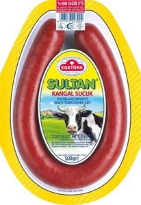 Egetürk Sultan Kangal Sucuk 12x 500g Salchicha de ajo tipo turco carne de res - Imagen 1 de 7