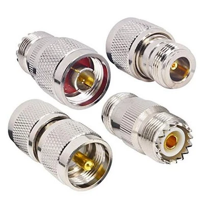  N to UHF PL259 SO239 Coax Connector Kit N Male/Female to UHF PL259 SO239 M/F  - Image 1 of 4