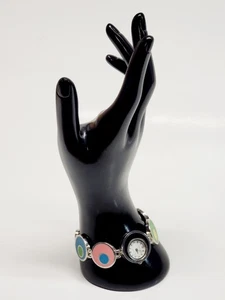 Persona Analog Quartz Wristwatch - Colorful Retro Mod Design- Works Great - CUTE - Picture 1 of 8