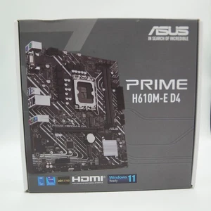 ASUS PRIME H610M-E D4-CSM Intel LGA1700 Motherboard high-quality MicroATX - Zdjęcie 1 z 6