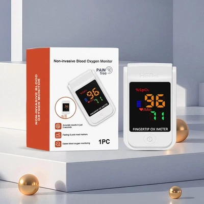 Kit de inicio de monitor de oxígeno en sangre no invasivo medidor de oxígeno en sangre clip para dedos Foto 1 de 4