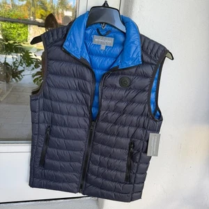 Michael Kors Men’s Puffer Vest in Midnight Blue - NWT - Size XS - Lightweight - Picture 1 of 11