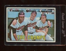 1967 Topps #1 The Champs VG to VGEX Frank/Brooks Robinson, Hank Bauer