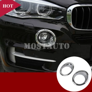 For BMW X5 F15 ABS Chrome Front Fog Light Lamp Cover Trim 2pcs  2014-2018 - Bild 1 von 7