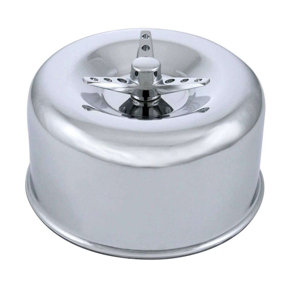 United Pacific 2-5/16" Single Barrel Short Neck Smooth Air Cleaner w/3Wing Screw Foto 1 de 1