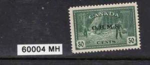 60004 Canada 1949-1950 Peace Issue 'OHMS' MH Scott O9 - Picture 1 of 2