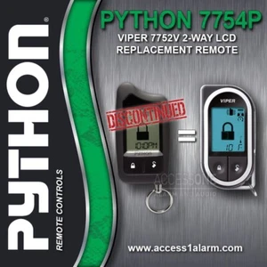 DISCONTINUED Python 7754P 2-Way LCD Replacement Remote Control NEW Viper 7752V - Picture 1 of 3
