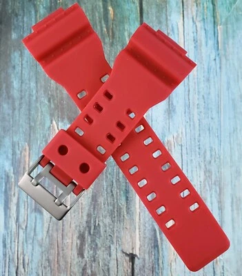 Hadley Roma Watch Strap 16 mm Wide Red. Fits Casio G-Shock. MS3220 - Image 1 of 4