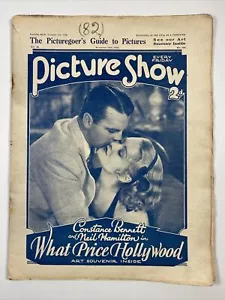 PICTURE SHOW Magazine November 12, 1932 Constance Bennett, Jean Harlow pinup - Picture 1 of 5