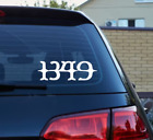 1349 Vinyl Logo Sticker Decal Heavy Metal Band Car Bumper Black Satyricon Mayhem