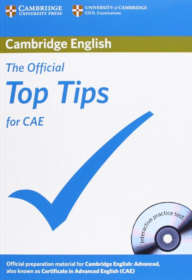 The Official Top Tips for CAE with CD-ROM, Cambridge ESOL, Very Good condition,  - Image 1 of 1